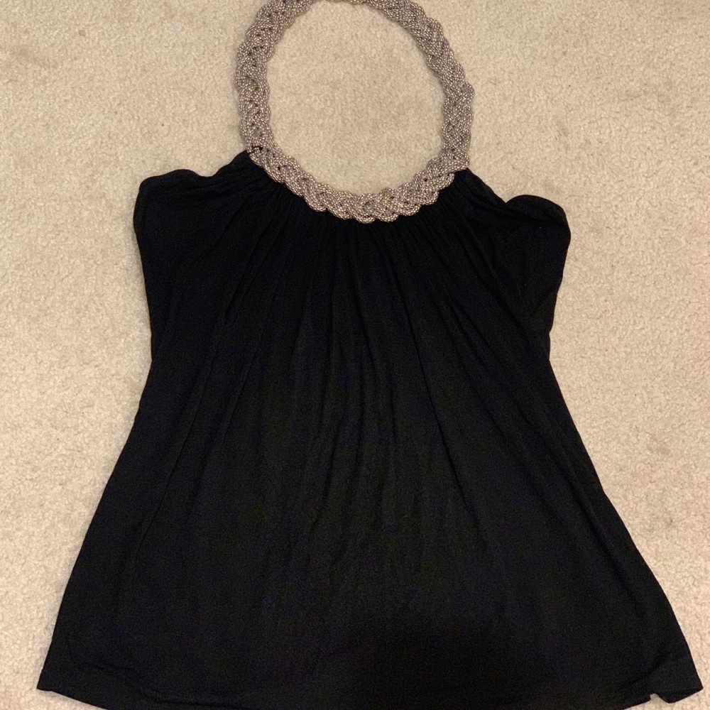 Black and Silver top